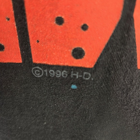 Vintage Harley Davidson Shirt Mens Large Black Motorcycle Graphic 90s Tee - Picture 5 of 8